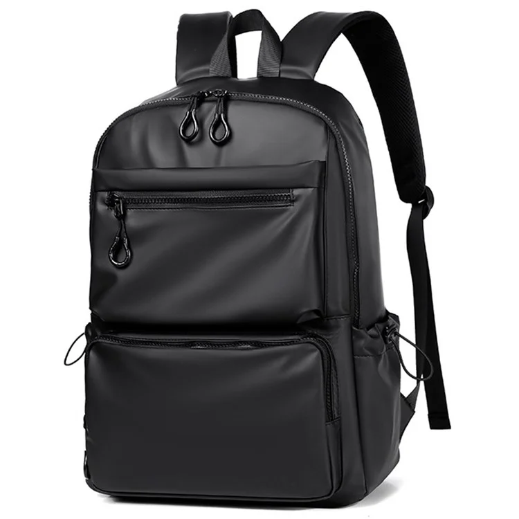 1913 Polyester Backpack Men's Travel Shoulders Bag Notebook Computer Laptop Carrying Bag Daypack - Black