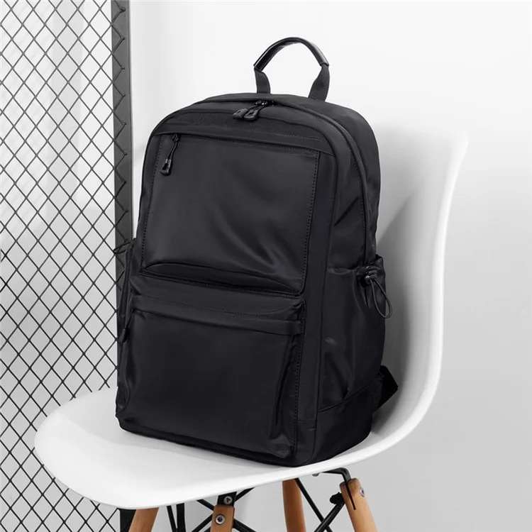 795 Large Capacity Waterproof Oxford Cloth Backpack Men Dual Shoulder Laptop Bag - Black