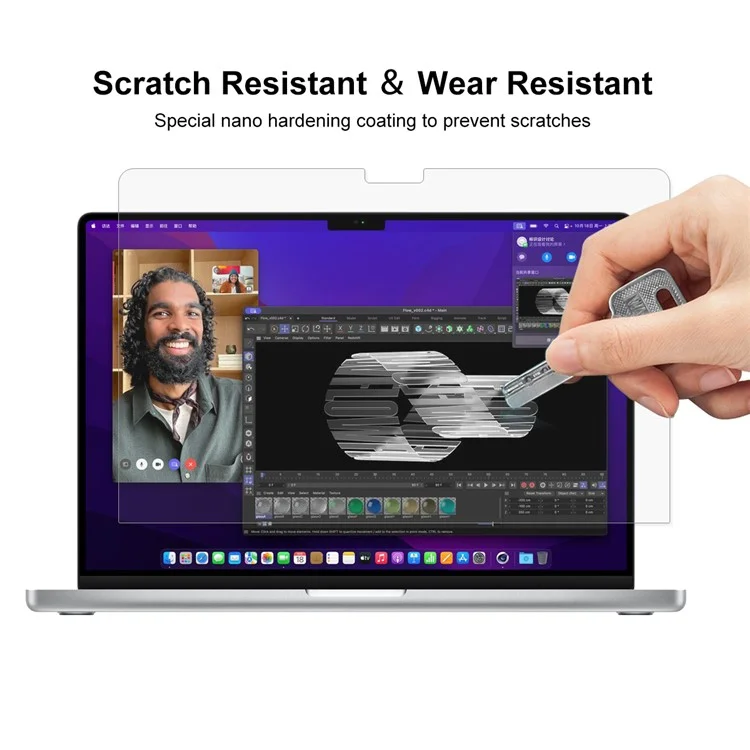 ENKAY HAT PRINCE Harte PC-Hülle für MacBook Pro 14 Zoll (2021) A2442 / (2023) A2779 (EU-Version) Stoßfeste Laptop-Hülle mit Ständer - Dunkelblau