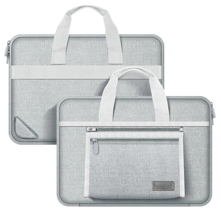 13-inch Laptop Bag Splash-proof Oxford Cloth Portable Notebook Handbag - Grey