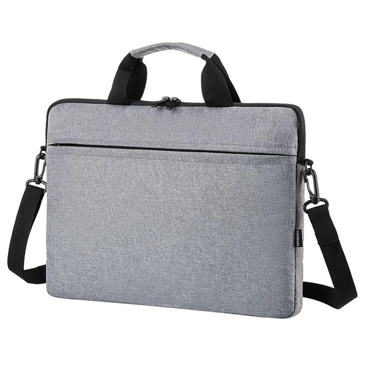 15-Zoll-Notebook-Computer-Schultergurt Oxford-Tuch + Polyester-Laptop-Sleeve-Handtasche - Grau