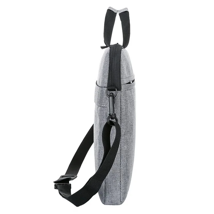 15-Zoll-Notebook-Computer-Schultergurt Oxford-Tuch + Polyester-Laptop-Sleeve-Handtasche - Grau