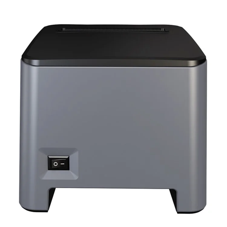 ZJ-8370 83mm Receipt Printer USB+LAN+Bluetooth-compatible High-Speed Mini Ticket Invoice Bill Printer - Black / US Plug