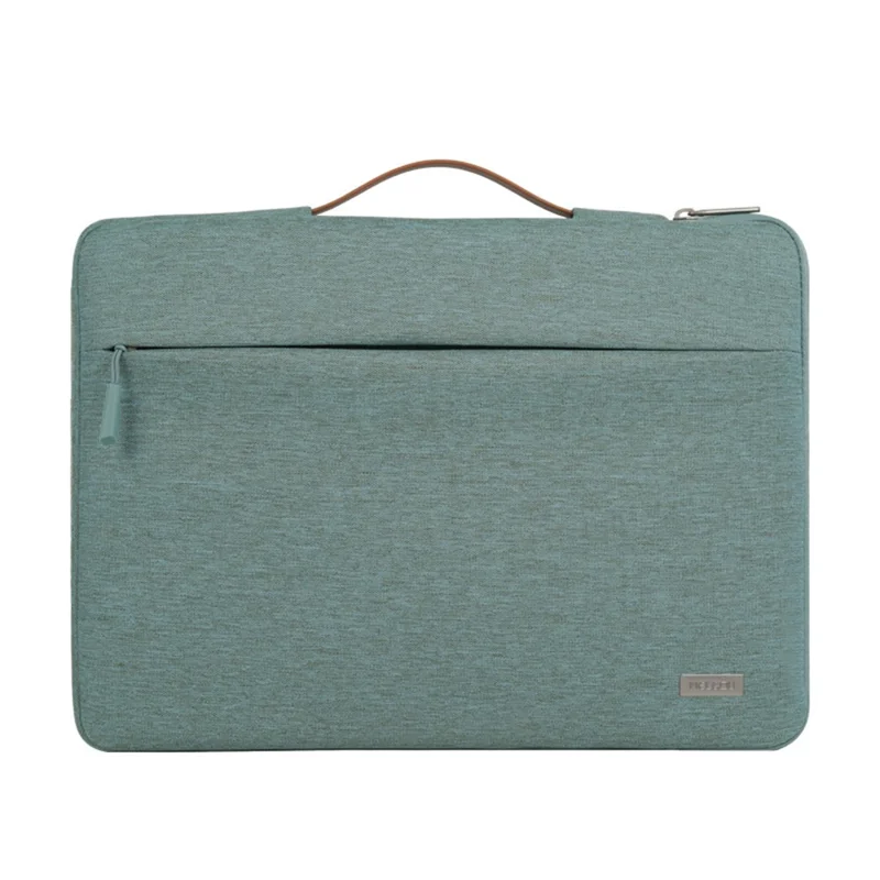 MELCOU 16.2-inch Laptop Handbag Zipper Sleeve Waterproof Polyester Notebook Carrying Bag - Olive Green