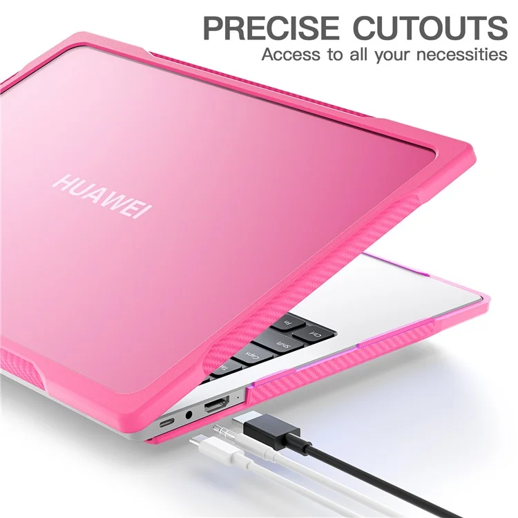 Serie Sailor para Huawei MateBook 14 (2021) / (2022) / (2023) Funda para Portátil Carcasa PC+TPU - Rosa