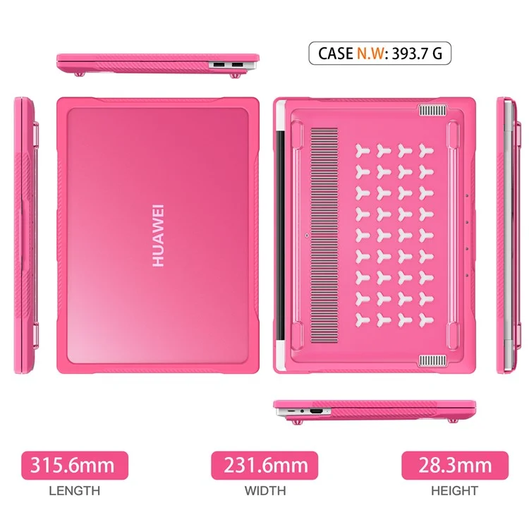 Serie Sailor para Huawei MateBook 14 (2021) / (2022) / (2023) Funda para Portátil Carcasa PC+TPU - Rosa