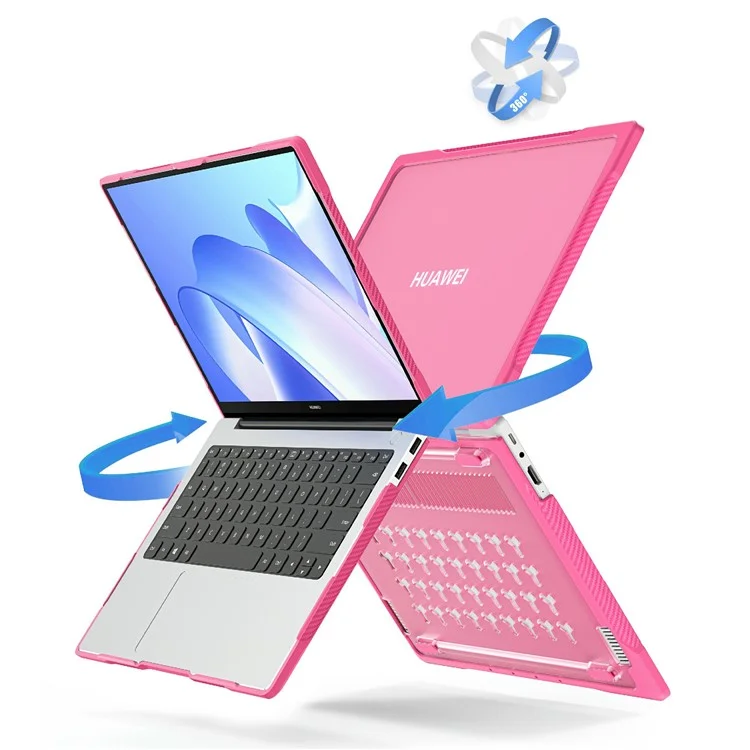 Serie Sailor para Huawei MateBook 14 (2021) / (2022) / (2023) Funda para Portátil Carcasa PC+TPU - Rosa