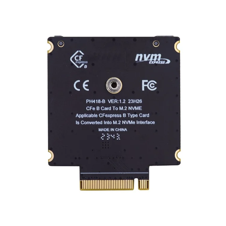SA-038-CFB NGFF M.2 NVMe Host to CFExpress CFB Extension Adapter M2 M-key для поддержки карт памяти CFE Type-B R5 Z6 Z7
