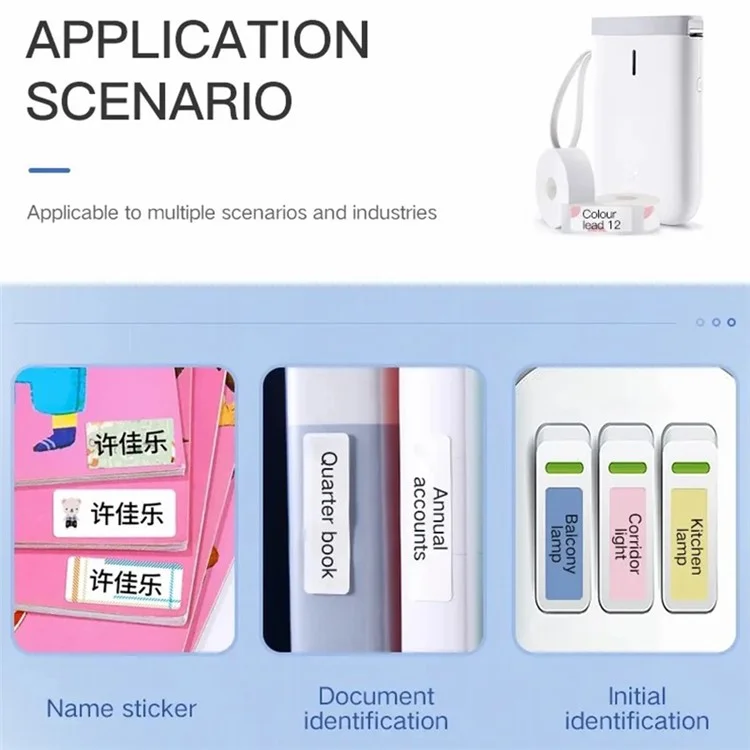 NIIMBOT D11 Portable Mini Label Printer Bluetooth-compatible Thermal Printer Inkless Printing Machine, EU Plug - Green