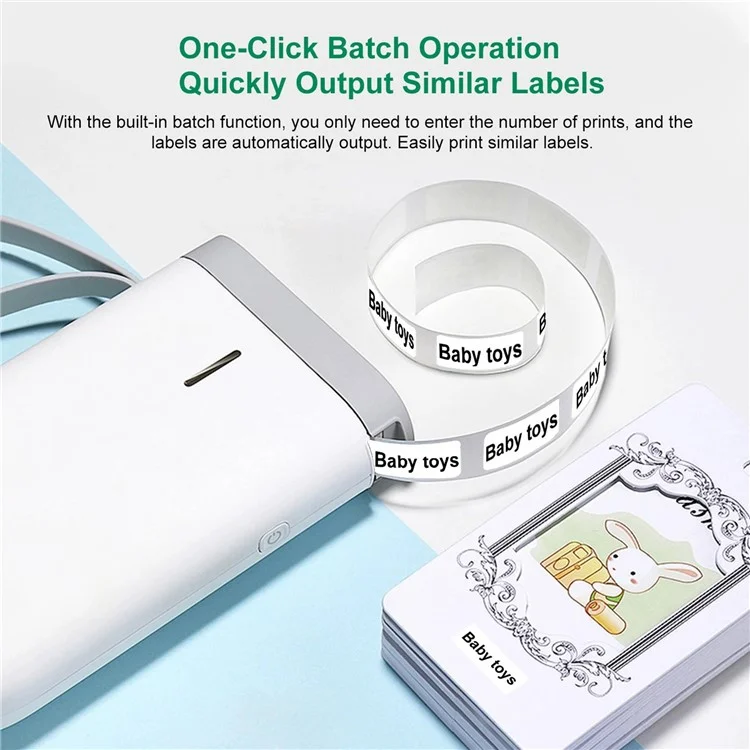 NIIMBOT D11 Portable Mini Label Printer Bluetooth-compatible Thermal Printer Inkless Printing Machine, EU Plug - Green