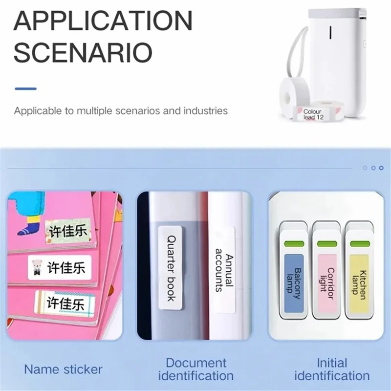 NIIMBOT D11 Portable Mini Label Printer Bluetooth-compatible Thermal Printer Inkless Printing Machine, EU Plug - White