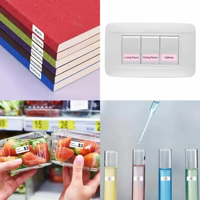 NIIMBOT D11 Portable Mini Label Printer Bluetooth-compatible Thermal Printer Inkless Printing Machine, EU Plug - White