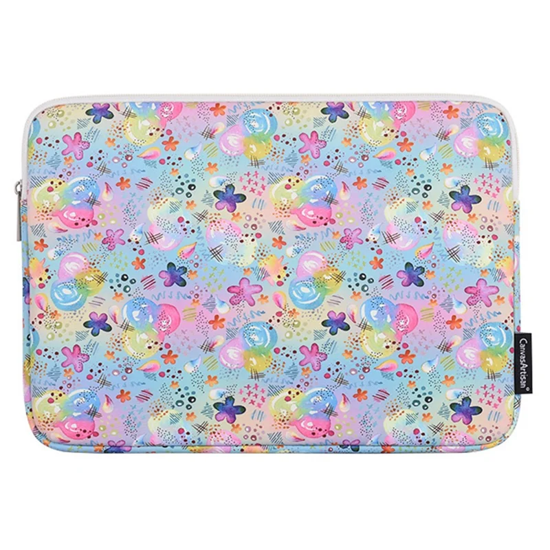 CANVASARTISAN H80-01 Colorful Pattern Laptop Bag Notebook Carrying Pouch - 14-inch