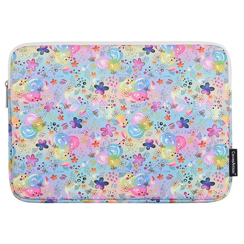 CANVASARTISAN H80-01 Colorful Pattern Laptop Bag Notebook Carrying Pouch - 15-inch