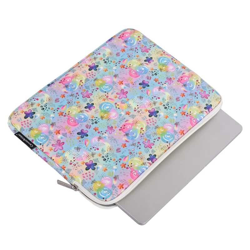 CANVASARTISAN H80-01 Colorful Pattern Laptop Bag Notebook Carrying Pouch - 15-inch