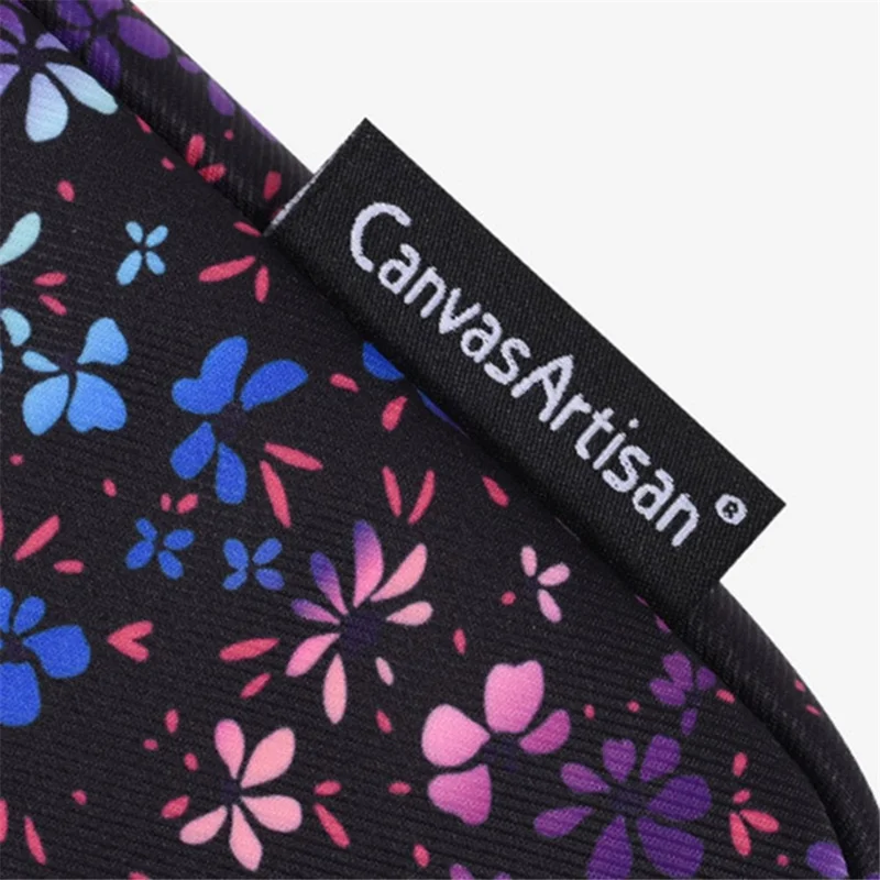 CANVASARTISAN H75-01 Laptop Bag Colorful Flower Pattern Notebook Zip Pouch - 15-inch