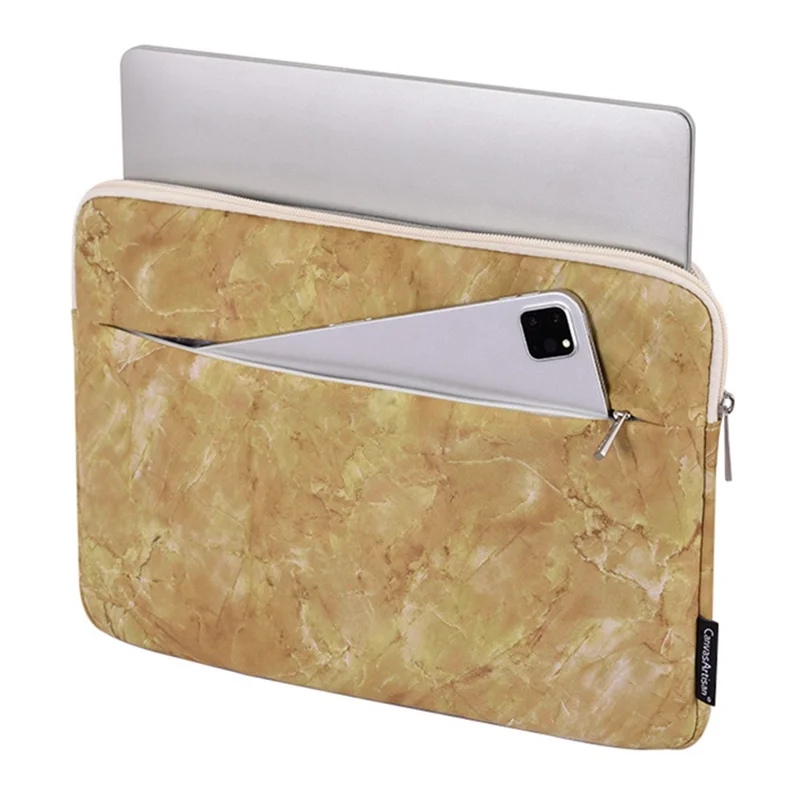 CANVASARTISAN H82-11 Soft Lining Laptop Bag Marble Pattern Notebook Pouch - 11-inch