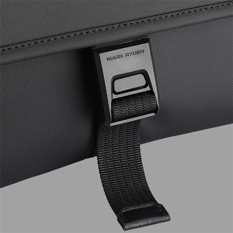 MARK RYDEN MR609 PU+Полиэстер Одиночная Плечевая Сумка Мужская Повседневная Сумка-Мессенджер - Черная