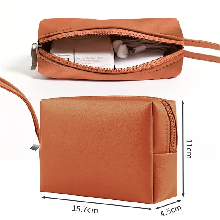 Sac d'ordinateur portable étanche de 16 pouces avec support réglable + petit sac en cuir PU - Bleu marine
