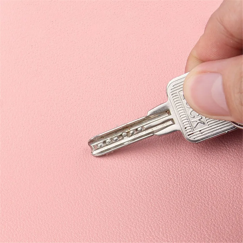 Power Bank Storage Bag Ultra-thin PU Leather Accessories Organizer - Navy Blue