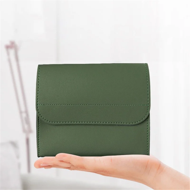 Power Bank Storage Bag Ultra-thin PU Leather Accessories Organizer - Navy Blue