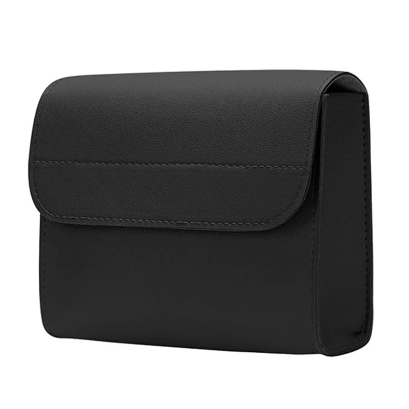 14 inch Laptop Sleeve Ultra-Thin PU Leather Carrying Pouch + Small Bag - Black