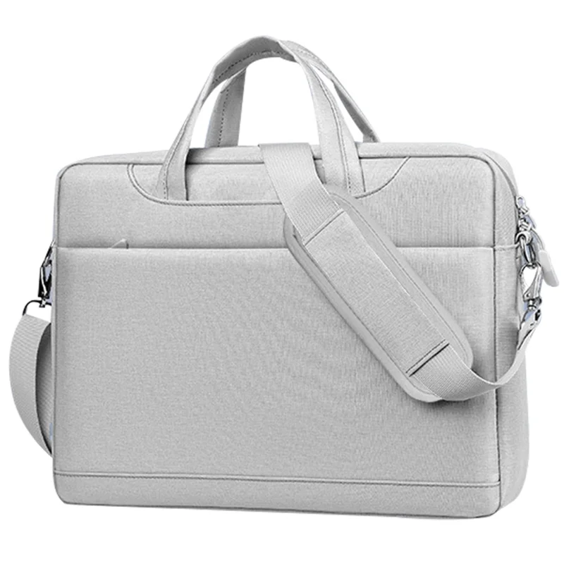 213 15.6-16.1 inch  Airbag Laptop Carrying Bag Waterproof Crossbody Shoulder Bag - Light Grey