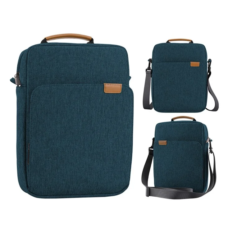 8-11inch Tablet Carrying Bag Soft Lining Shockproof Tablet PC Handbag Crossbody Bag - Navy Blue