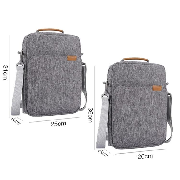 8-11inch Tablet Carrying Bag Soft Lining Shockproof Tablet PC Handbag Crossbody Bag - Navy Blue