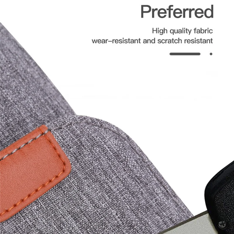 12.9-13.3inch Shockproof Laptop Carrying Bag Polyester Notebook Handbag Crossbody Bag - Black