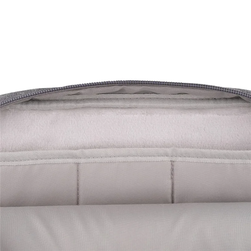 12.9-13.3inch Shockproof Laptop Carrying Bag Polyester Notebook Handbag Crossbody Bag - Black