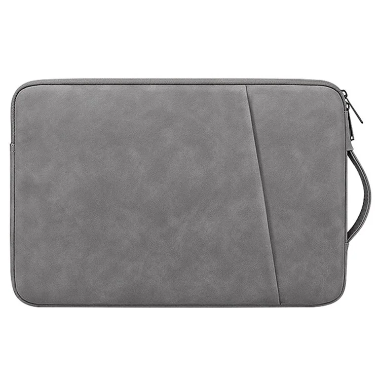 Borsa per laptop da 13-14 pollici ND03S in pelle PU impermeabile - Grigio scuro