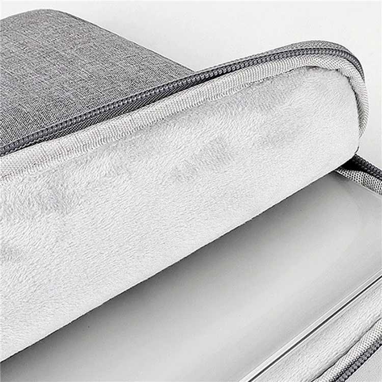 15,6-Zoll-Laptop-Wasserdichte Handtasche Kratzfester Notebook-Tragetasche - Hellgrau