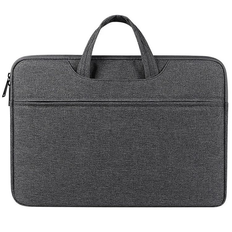 13,3-Zoll-Laptop-Polyester-Schutztasche, weich gefüttert, Notebook-Tragetasche - Dunkelgrau