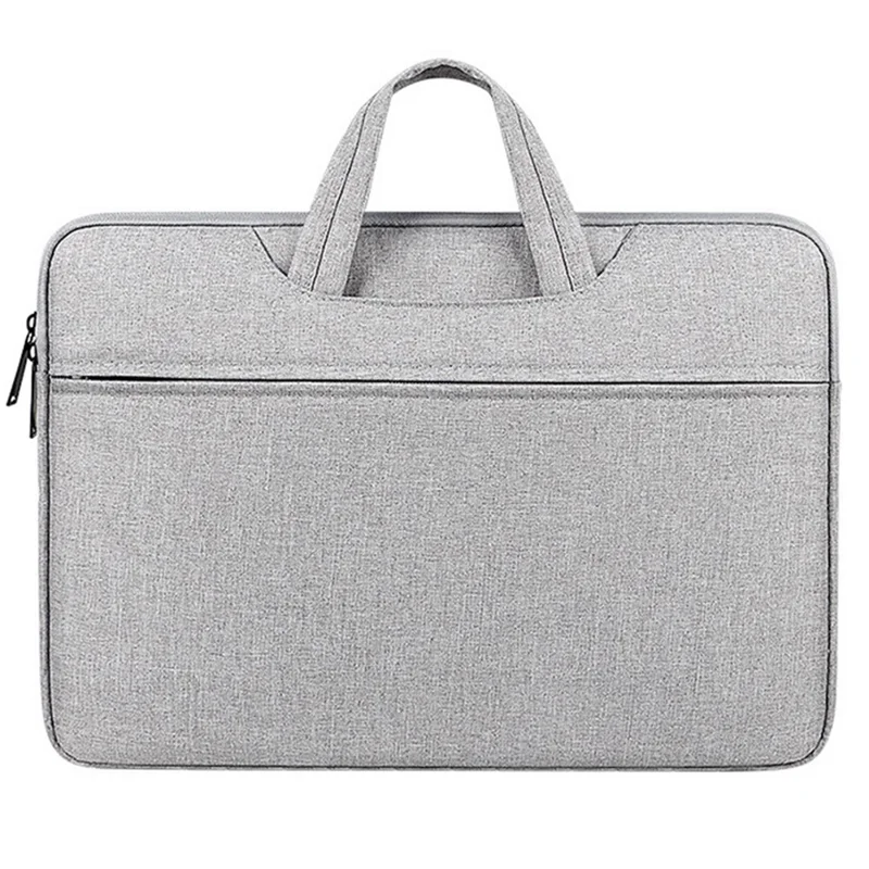 Torebka na laptopa 13,3 cala z poliestru, miękka wyściółka, torba przenośna na notebooka - Jasnoszary