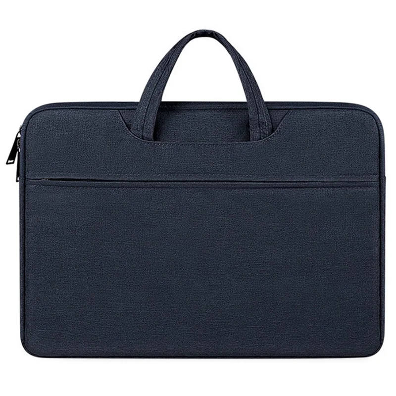 13.3-inch Laptop Polyester Protective Handbag Soft Lining Notebook Carrying Bag - Navy Blue