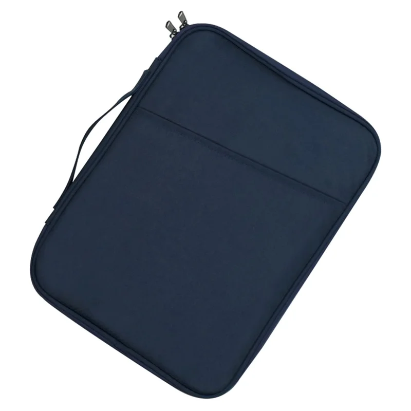 ND13 12.9-13 Inch Laptop Pouch 180 Degree Opening Anti-scratch Tablet Handbag - Dark Blue