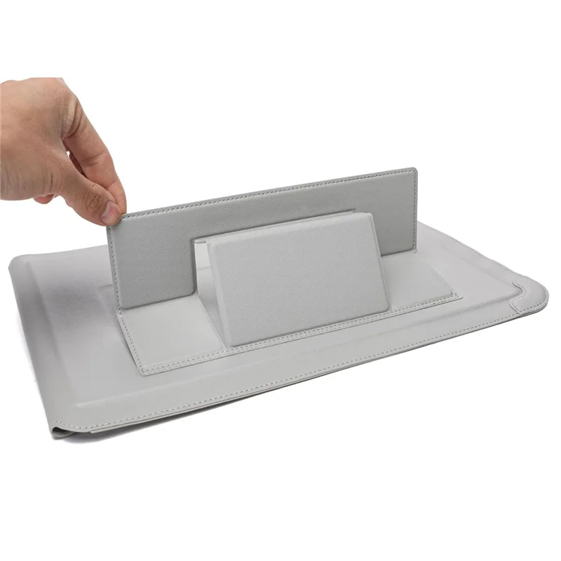 14 inch Laptop Sleeve Case Laptop Ultra-Thin Shock Resistant Computer  Bag with Stand - Grey