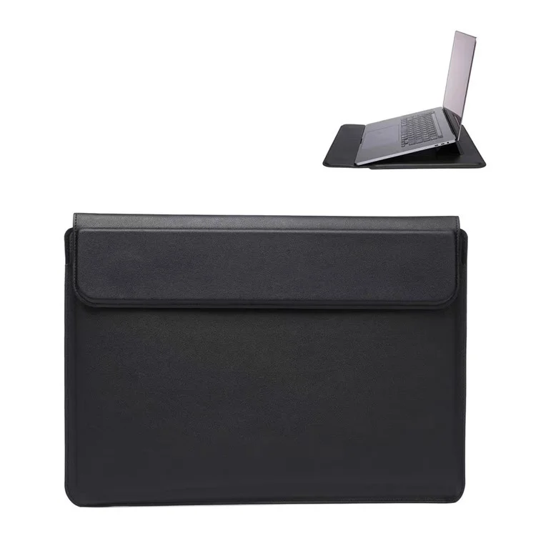 14-14.1 inch Laptop Sleeve with Foldable Stand Ultra-Slim Notebook Carrying Pouch - Black