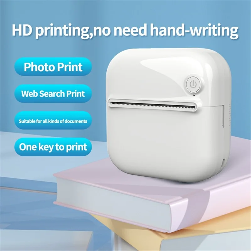 A33 Mini Inkless Bluetooth-compatible 5.1 Photo Printer Portable Wireless Office Memo Printer