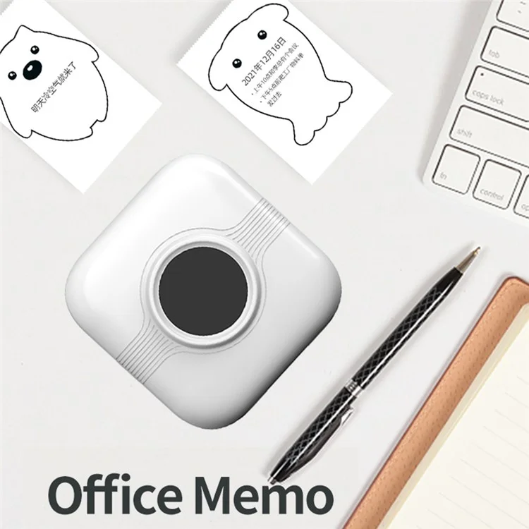 A33 Mini Inkless Bluetooth-compatible 5.1 Photo Printer Portable Wireless Office Memo Printer