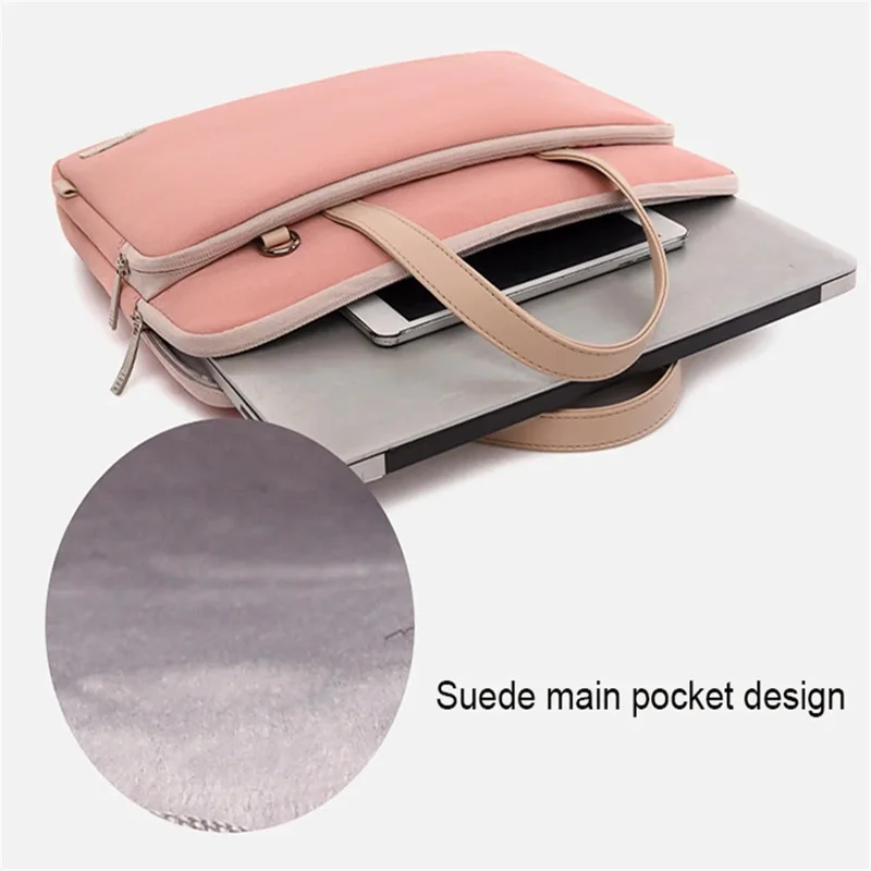 705 15.6 / 16 Inch Laptop Bag Oxford Cloth Notebook Computer Handbag Sleeve - Black