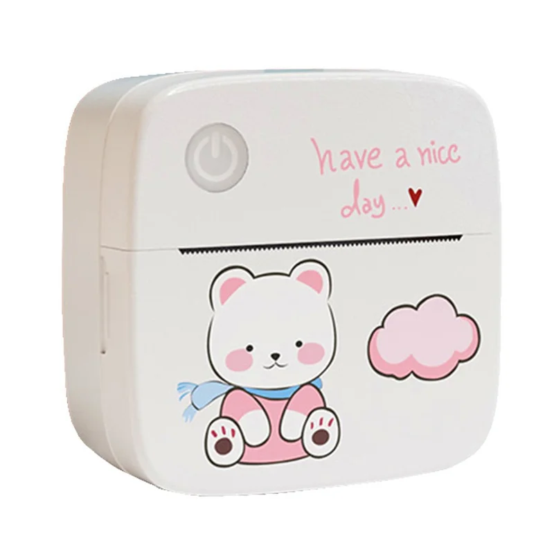 LX-D2 Thermal Inkless Bluetooth-compatible 5.2 Mini Printer for Photos, Notes, Receipt (Standard Version) - Pink