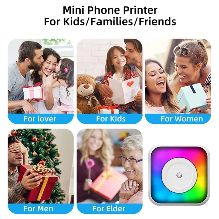 C31 Mini Wireless Bluetooth-compatible Thermal Lable Printer 200DPI Pocket Printer