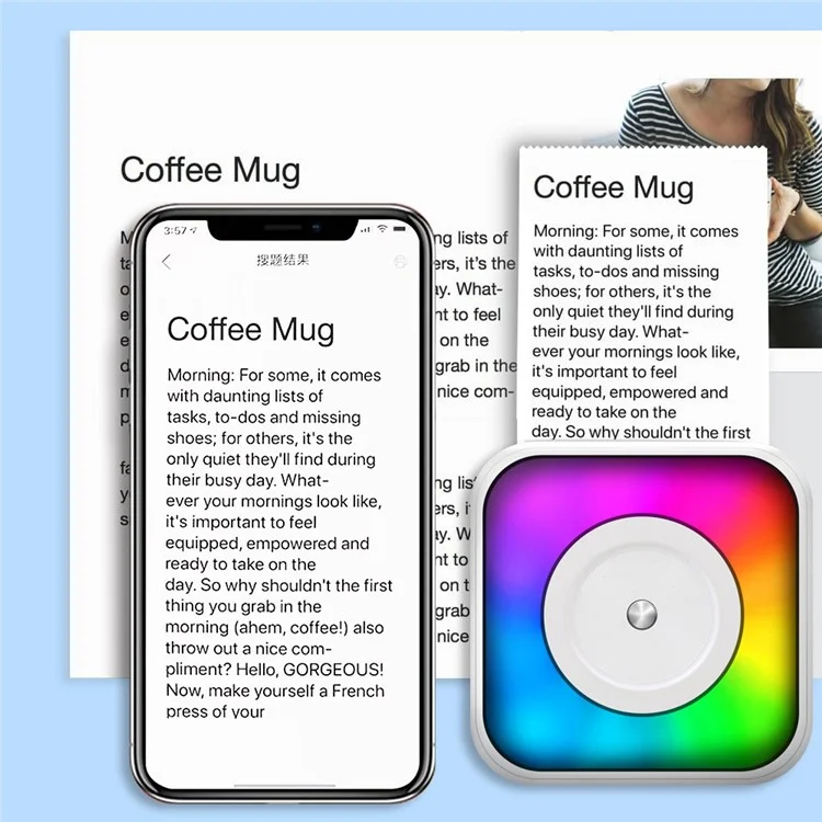 C31 Mini Wireless Bluetooth-compatible Thermal Lable Printer 200DPI Pocket Printer