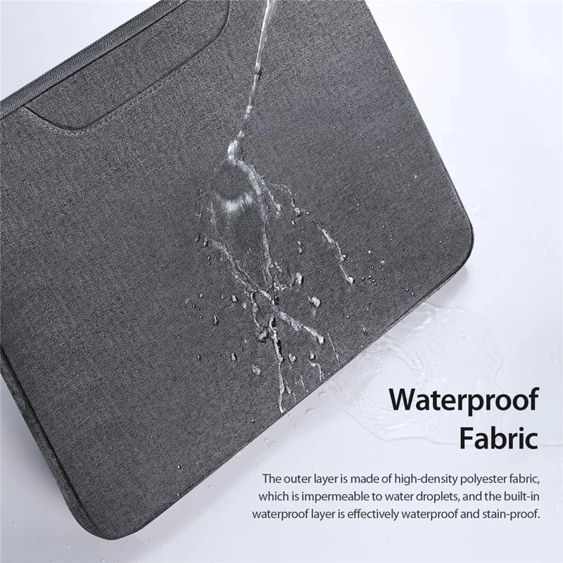 DUX DUCIS LBTB Series 14-15.4 Inch Laptop Handbag Waterproof Notebook Computer Carrying Pouch - Dark Grey
