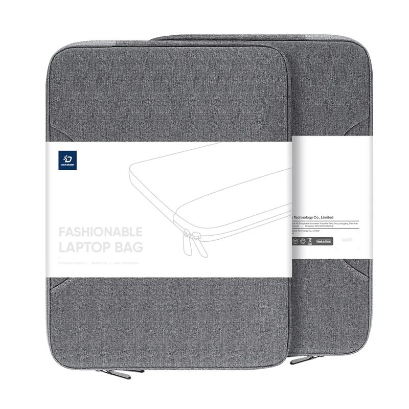 DUX DUCIS LBTB Series Laptop Storage Bag Shockproof Carrying Handbag for 13-13.9 inch Notebooks - Dark Grey