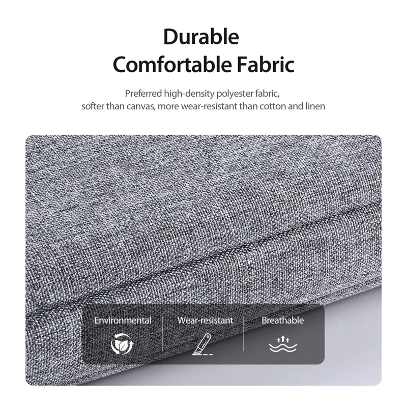 DUX DUCIS LBTB Series Laptop Storage Bag Shockproof Carrying Handbag for 13-13.9 inch Notebooks - Light Grey