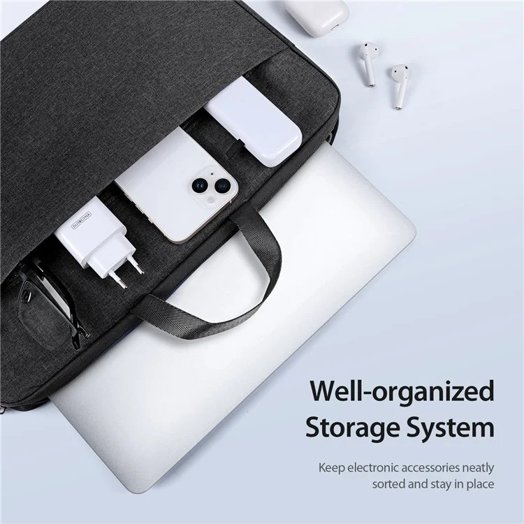 DUX DUCIS LBTA Series 13-13.9 Pollici Borsa per Laptop Orizzontale Custodia per Trasporto Notebook - Nero