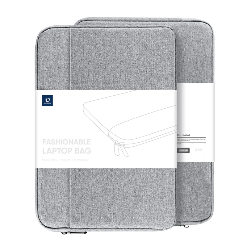 DUX DUCIS LBTA Series 13-13.9 Inch Laptop Bag Horizontal Notebook Carrying Handbag - Light Grey
